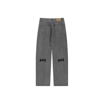 404MOB GANG Jeans Unisex Gray