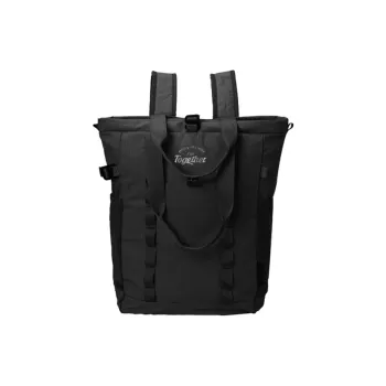 M Square Nylon Backpack Unisex Black/Beige