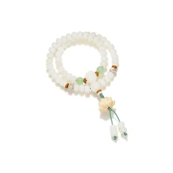 JINGCHENGGOU White Jade Bodhi Bracelets Unisex