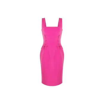 MOSCHINO Sleeveless Crossover-strap Dress