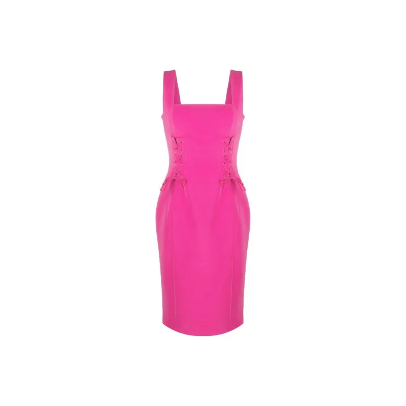 MOSCHINO Sleeveless Crossover-strap Dress-0