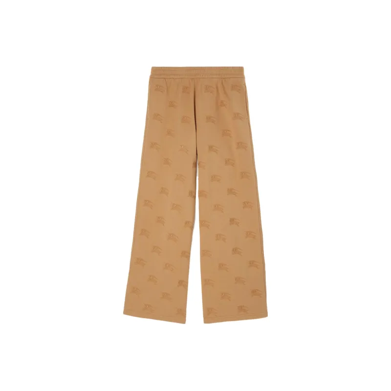 Burberry EKD Embroidered Wide Leg Track Pants-0