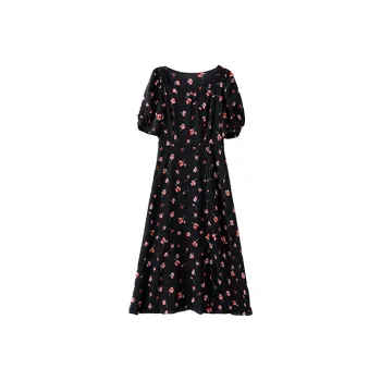 Mapping Short-Sleeved Dresses Women's Cherry