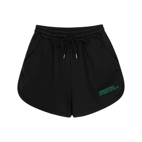 GENE@11AB Casual Shorts Women's Black