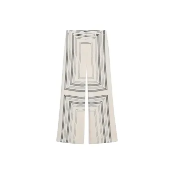 ZARA ZW Series Casual Pants Women's Raw White