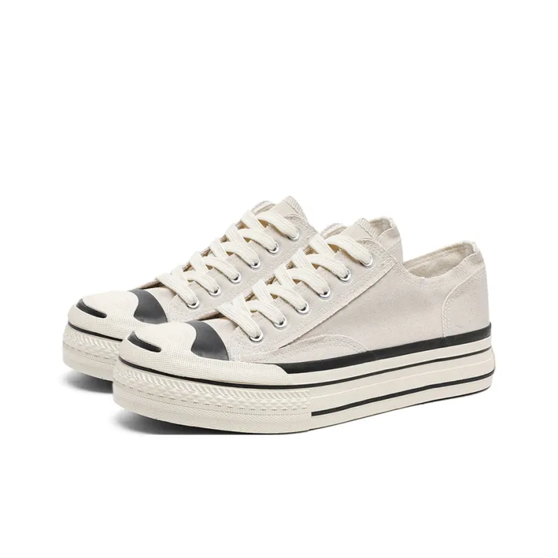 HACKBUTEER Low Top Canvas Shoes Unisex Box Included-9