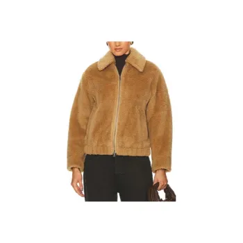 VINCE Puffer Jacket Women's Sandy Brown