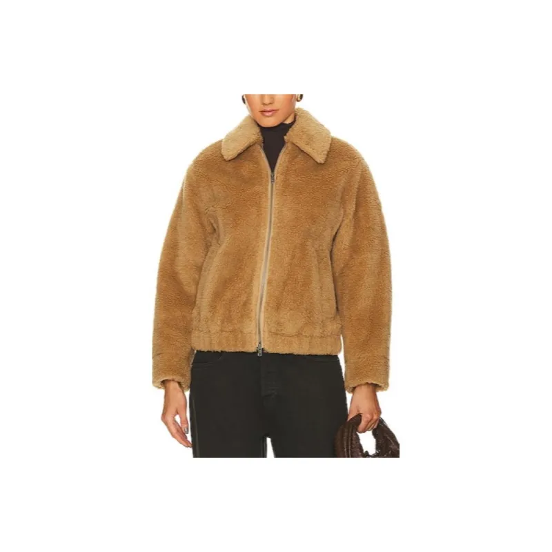 VINCE Puffer Jacket Women's Sandy Brown-0