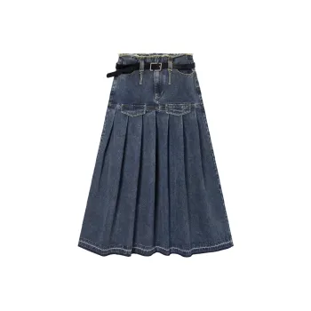 EPTISON WOMAN Denim Long Skirts Women's Denim Blue