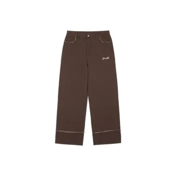 MeiHaoStore Straight Jeans Women's Coffee