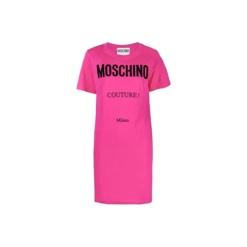 MOSCHINO Short-Sleeved Dresses Women's Rose Red-0