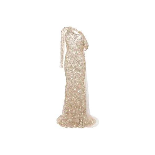 Saiid Kobeisy Beaded One shoulder Gown