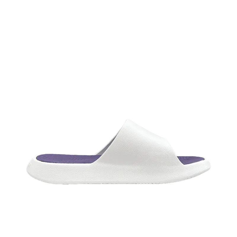 PEAK State Pole Guochuang Slippers Slip Resistant Odor Resistant Abrasion Resistant Slide Slippers Men's White Purple-1