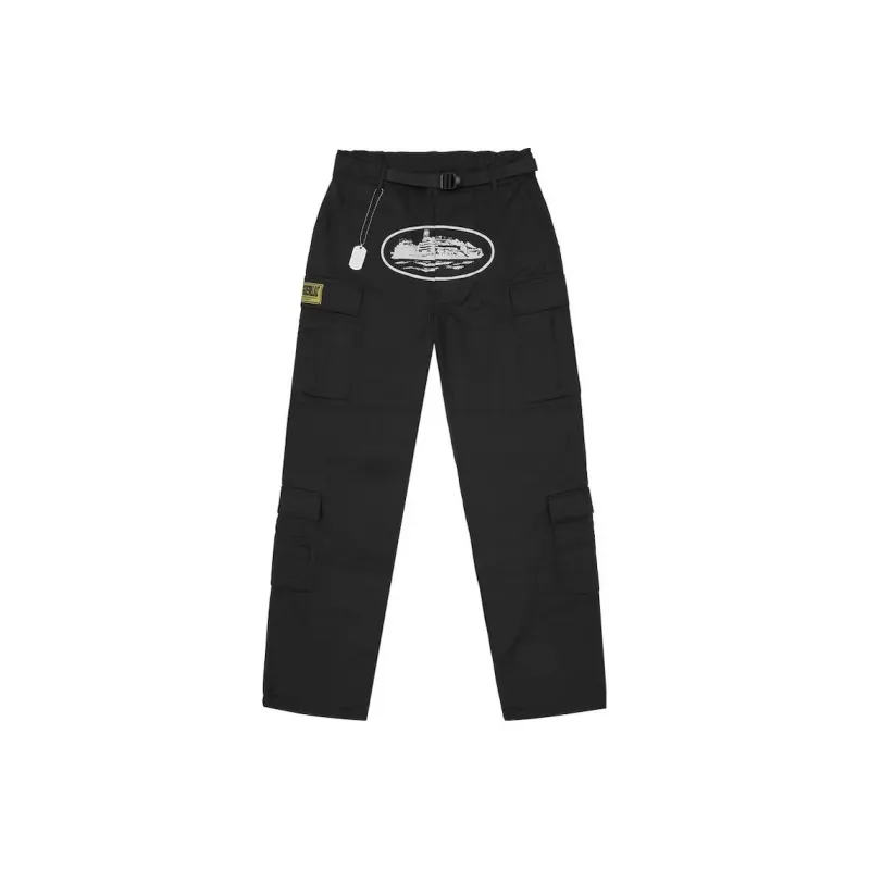 Corteiz 5 Starz Special Edition Black Guerillaz Cargo Pant Black-0