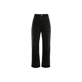 ISABEL MARANT Irina Logo-Patch Straight-Leg Jeans
