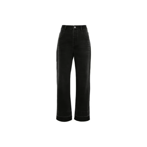 ISABEL MARANT Irina Logo-Patch Straight-Leg Jeans