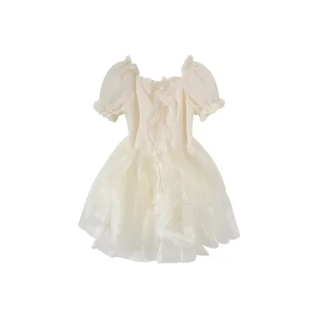 DOSOHEB Short Sleeved Dresses Women's Princess Dress