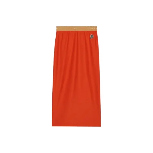 GUCCI Gucci Love Parade Collection Dsm Exclusive Knit Long Skirts Women's Orange Red