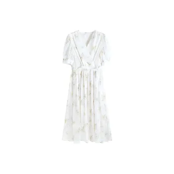 DOSOHEB Short Sleeved Dresses Women's Multicolor