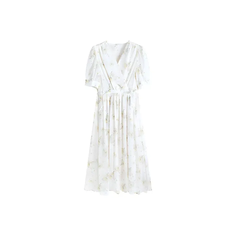 DOSOHEB Short Sleeved Dresses Women's Multicolor-0