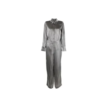 KARL LAGERFELD Iridescent Wide-leg Jumpsuit