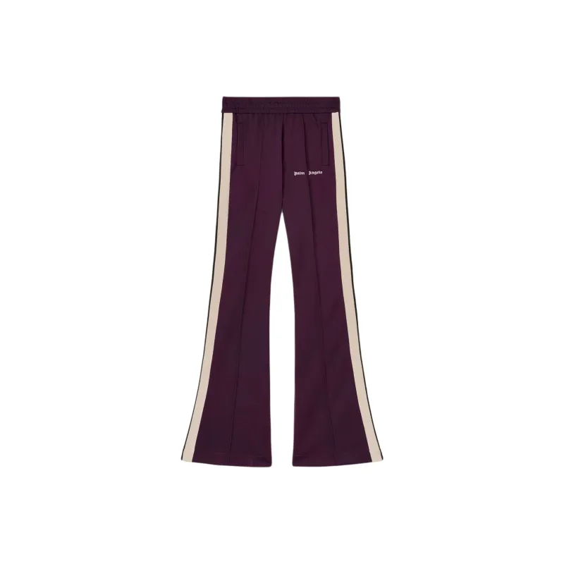 PALM ANGELS Logo Embroidered Side Stripe Detailed Track Pants-0