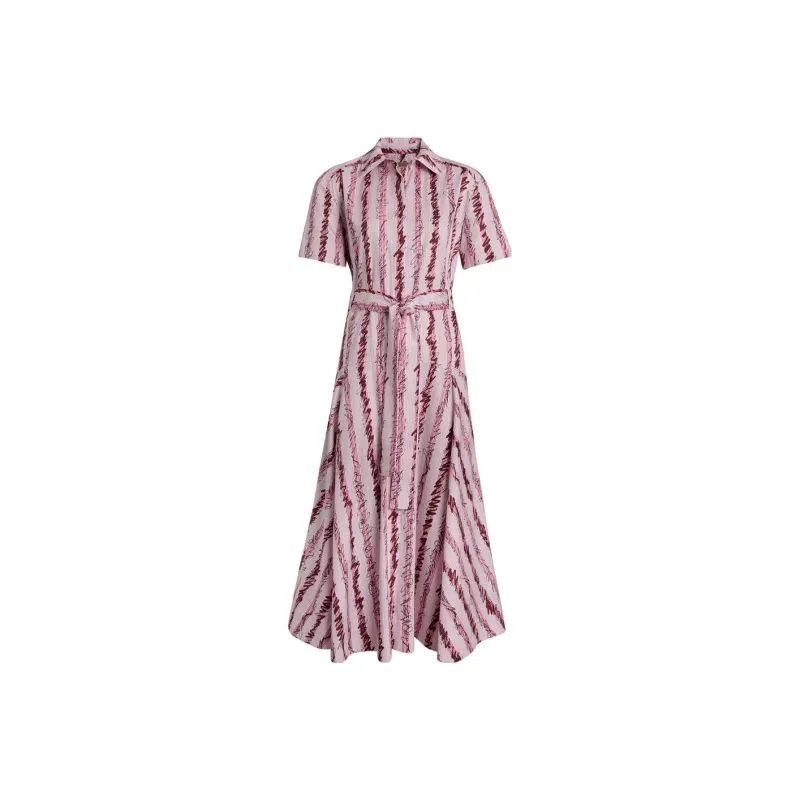 Burberry Short Sleeved Dresses Women's Pink-0