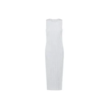 PLEATS PLEASE ISSEY MIYAKE Sleeveless Dresses Women's Light Gray