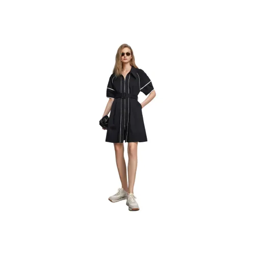 Bethine Short Sleeved Dress Women's Black