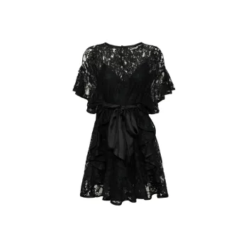 Zimmermann Crush Lace Frill Tunic Skirt