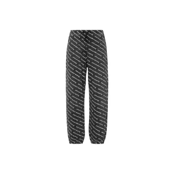 alexander wang Logo Print Tapered Jeans Black/White