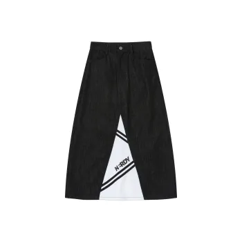 NERDY SS24 Denim Long Skirt Women's Black