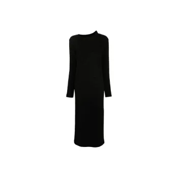 Yohji Yamamoto Long Sleeved Dresses Women's Black