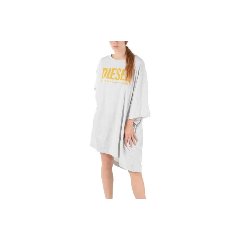 DIESEL Long-Sleeved Dresses Women's Gray-0