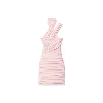 Alexander Wang Halterneck Asymmetric Mini Dress