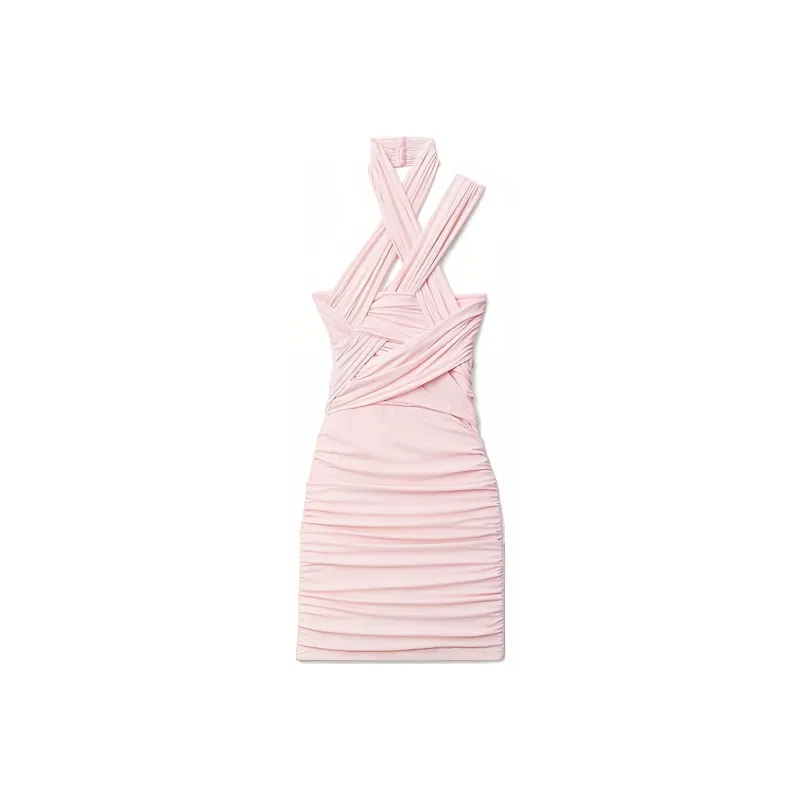 Alexander Wang Halterneck Asymmetric Mini Dress-0