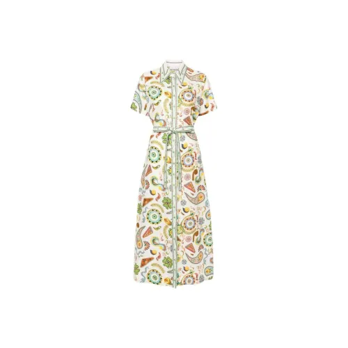 ALEMAIS Arcade Linen Midi Dress