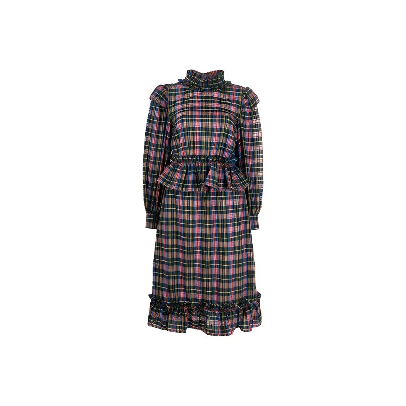 GANNI Long Sleeved Dresses Women's Multicolor-0