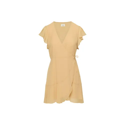 ARITZIA Wilfred Lawn Dress Short-Sleeved Dresses Women's Soft Apricot Peach/Soft Apricot Peach