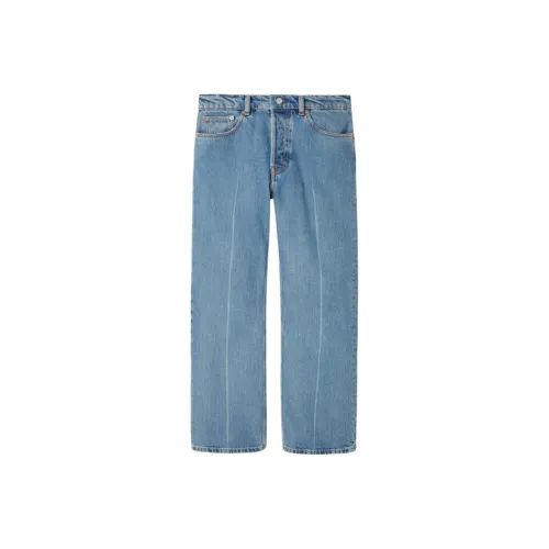 GUCCI Low Waist Cropped Denim Pants 'Blue'