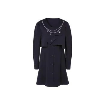 LOFT SHINE A Line Skirt Dress Black