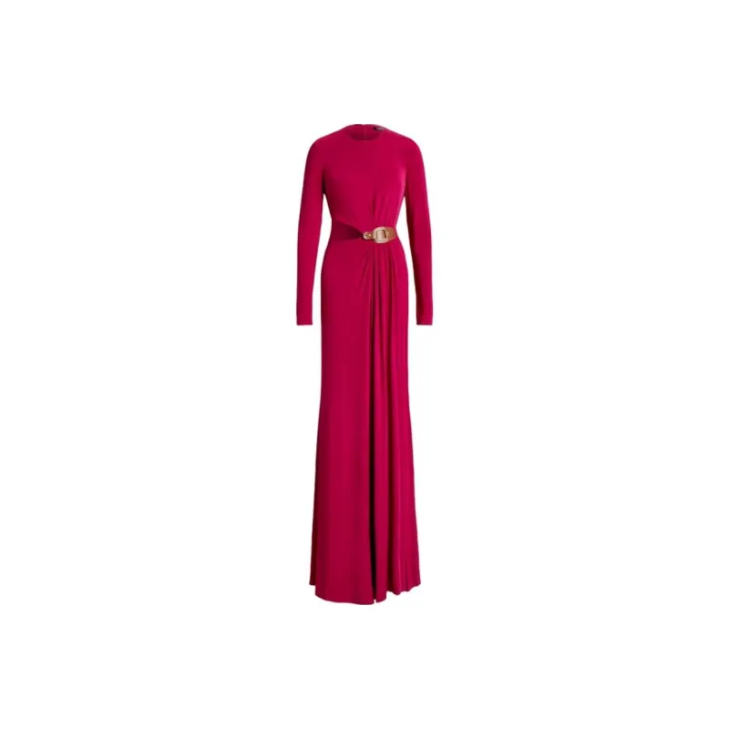 Polo Ralph Lauren Long-Sleeved Dresses Women's Red-0