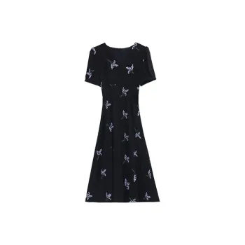 ETSE Short Sleeved Dresses Women's Black