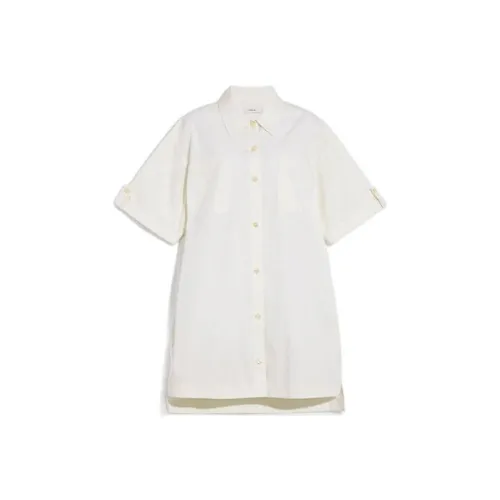 COACH Short-Sleeved Dresses Women's White