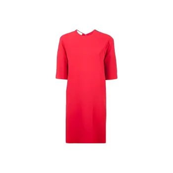 GUCCI Short Sleeved Dresses Women's Red