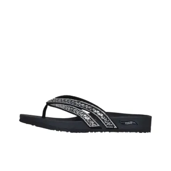 Skechers Arch Fit Meditation Massage Flip Flops Women's Black