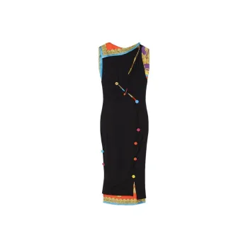 VERSACE Sleeveless Dresses Women's Multicolor
