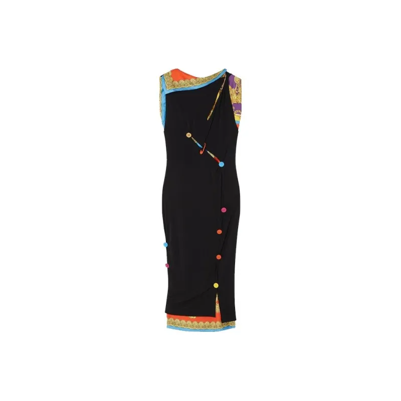VERSACE Sleeveless Dresses Women's Multicolor-0