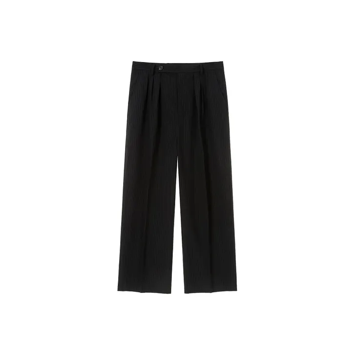 ETERNITY ITA Wide Leg Casual Pants Unisex Black-0