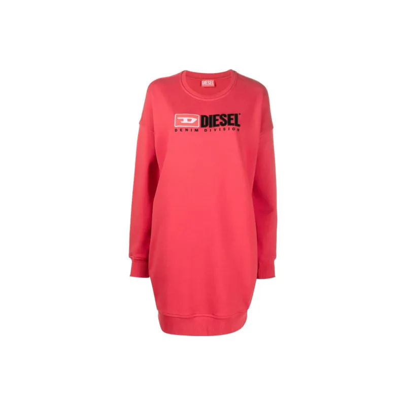 DIESEL Long-Sleeved Dresses Women's Red-0